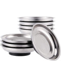8 PCS Magnetic Bowls 6 Inches, Magnetic Trays Set Round, Stainless Steel Magnetic Parts Tray Set for Bolts, Pins, Screws, Nuts, Small Parts Tools Organization for Workshop, Garage, Craft Room