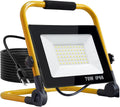 7000 Lumen Work Lights with Stand, 1 Adjustable Head LED Work Light, with Adjustable and Foldable Tripod Stand, Waterproof Lamp with Individual Switch with 6500 Kelvin Color Temperature (1-Head)
