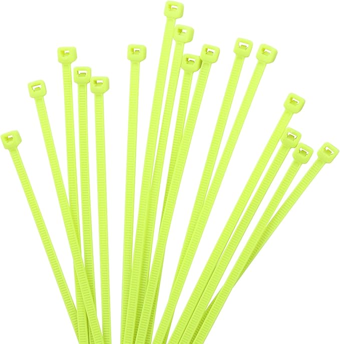 XINGO 1000 PCS 4 inch Cable Zip Ties, 18lbs Strength, Small Tie Wraps Self-Locking Nylon Zip Ties for Indoor and Outdoor Use (Apple Green)