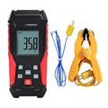 Thermocouple Thermometer Digital K Type Thermometer, Single Channel Thermocouple Tester(-328~2501℉) with 1 Temperature Clamp and 1 Wired Thermocouple Probes LCD Display Temperature Tester for K Type