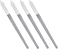 4 Pcs Diamond Deb Nail File Metal Nail File with Sharp Pointed Tip, Stainless Steel Nail Filer Metal Nail Files for Natural Nails Double Sided Manicure Pedicure Toenails Tools for Salon Home (Small)