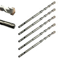 Direko 5-Piece 1/2 inch x 8 Inch SDS Plus Rotary Hammer Drill Bits Carbide Tipped Concert Drill Bits for Concrete, Brick, Cement Walls, Stone, Hammer Drill Bits for Concrete