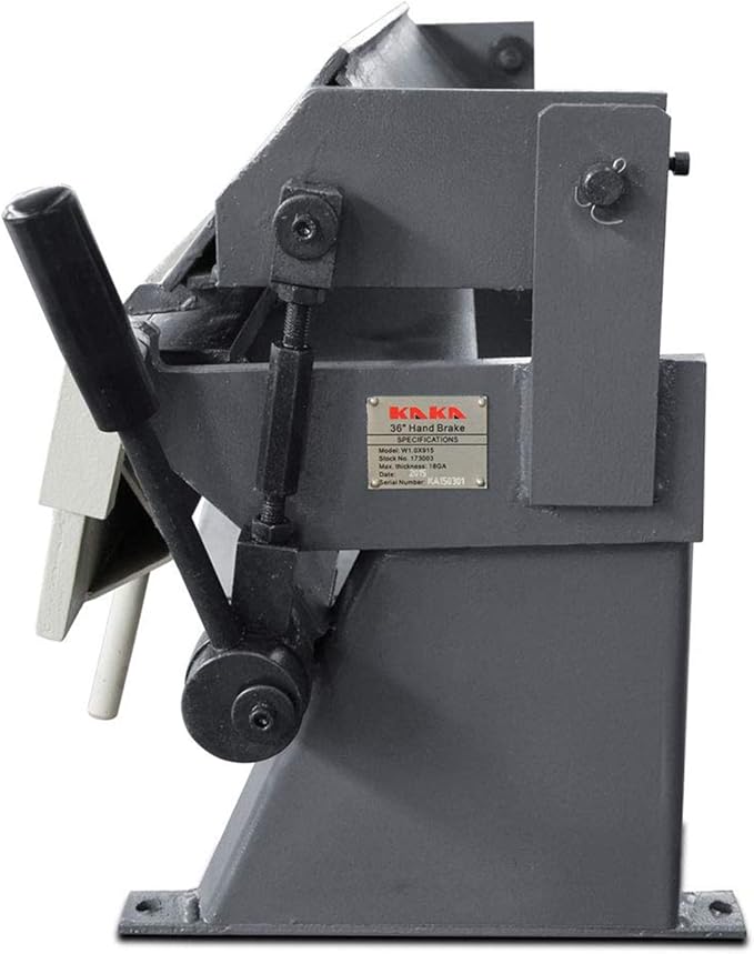 KAKA INDUSTRIAL Sheet Metal Brake, 36-Inch Metal Brake Bender, 20-Gauge Mild Steel Capacity, Heavy-Duty Precision Bending Brake, 0-135 Degree Adjustable Siding Brake W-3620