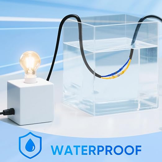 TICONN 150 PCS Solder Seal Wire Connectors, Heat Shrink Butt Connectors, Waterproof and Insulated Electrical Wire Terminals, Butt Splice (150PCS)