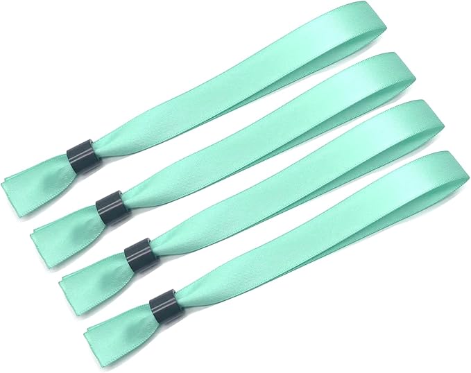 100 Pack Wrist Bands|Watergreen Wristbands for Events|Wristbands for Concerts Festival Admission Party|13.78” x 0.59”
