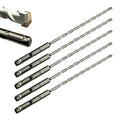 Direko SDS Plus Rotary Hammer Drill Bits 5-Piece 3/16 inch x 12 Inch,Carbide-Tipped for Masonry,Concrete,Brick Granite etc