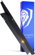 Dalstrong Slicing Knife - 12 inch - Shadow Black Series - Black Titanium Nitride Coated - High Carbon - 7CR17MOV-X Vacuum Treated Steel Carving Knife - Sheath - Kitchen Knife Slicer - NSF Certified