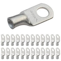 SELTERM 25pcs 6 AWG 5/16" Stud (Wide Pad) Marine Grade Tinned Copper Battery Cable Lugs,6 Gauge Ring Terminals,UL Wire Lugs Electrical Battery Cable Ends,Tinned Copper Lugs Battery Terminal Connectors