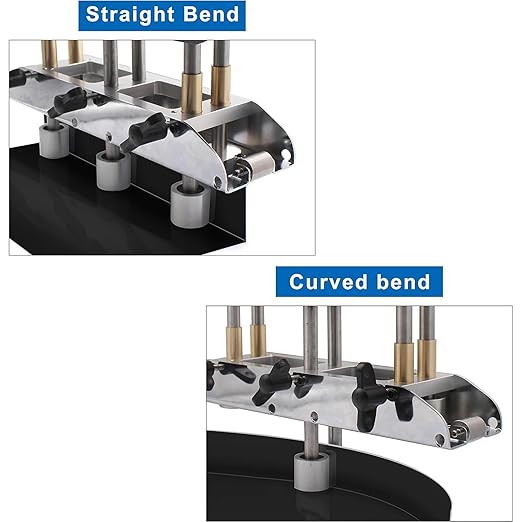 Three Station Roller Bender, 0‑90 Degree Angle 13‑130mm Bending Roller Metal Bending Tool, Standing Seam Roofing Tools, More Even Bending, Not Limited by Length