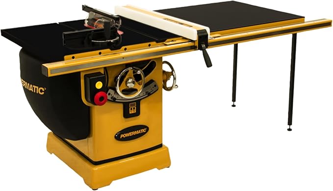 Powermatic ArmorGlide 10-Inch Table Saw, 50-Inch Rip, Extension Table, 5 HP, 230V 1Ph (Model PM2000T)