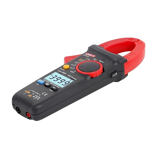 UNI-T Clamp Meter UT213C AC DC Amp Meter Clamp Multimeter Tester 400A TRMS Auto Ranging 4000 Counts HVAC Voltmeter Frequency Ohmmeter Capacitor Tester Temperature Continuity Tester Diode