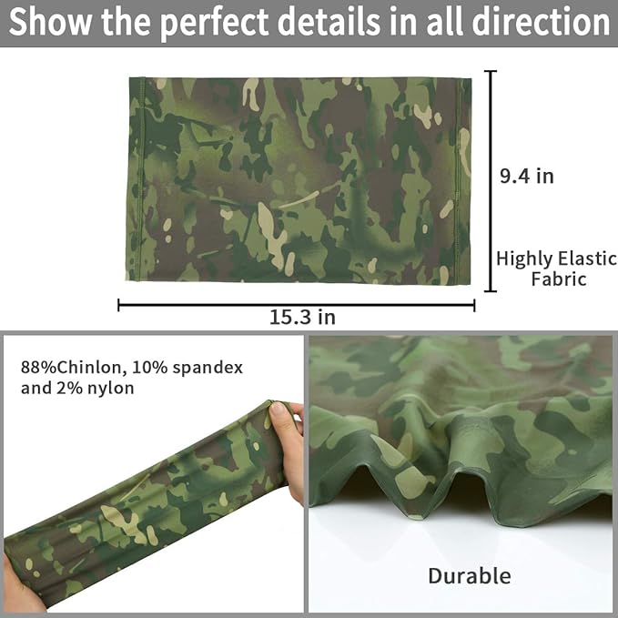 Achiou Cooling Neck Gaiter Face Cover Scarf, UV Protection Mask for Men and Women,Soft Windproof, Hiking Cycling Running