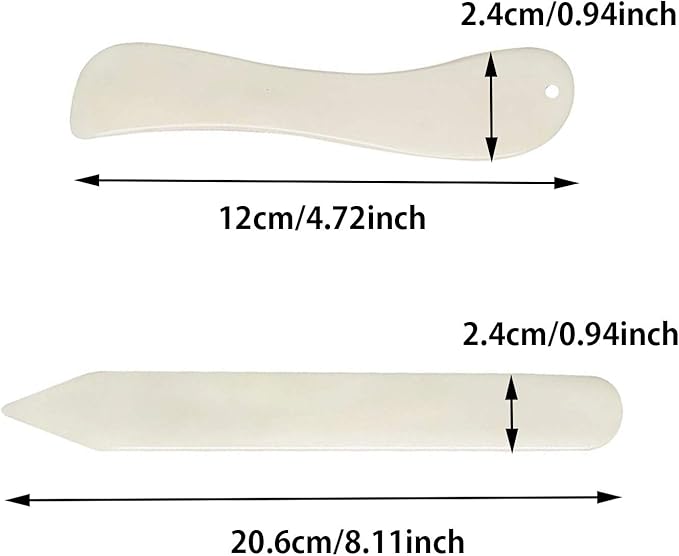 11 Pieces Bookbinding Kit Starter Tools Set Bone Folder Paper Creaser, Waxed Thread, Awl, Large-Eye Needles for DIY Bookbinding Crafts and Sewing Supplies