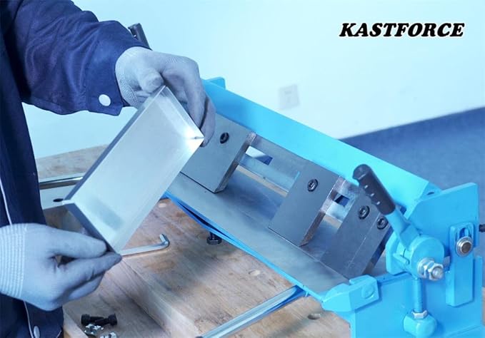 KF5006 Box and Pan Brake Sheet Metal Folder Bending Brake Metal Forming Machine Max Capacity 24 Inch (610mm) 20 Ga (1.0mm) with 5 Fingers 0-135 deg