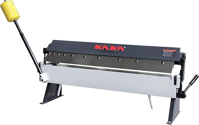 KAKA INDUSTRIAL Box and Pan Brake, 36-Inch Sheet Metal Brake, 16-Gauge Mild Steel Capacity Pan and Box Brake, 1–135 Degree Adjustable, Metal Break with 6 Fingers W-3616Z