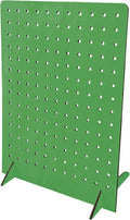 Torched Pegboard Display Stand for Jewelry, Craft Shows, Selling, Vendor Events, Tools, Peg Board Accessories Rack Organizer, XL 11.75" L x 4.3" W x 15.75" H, Green