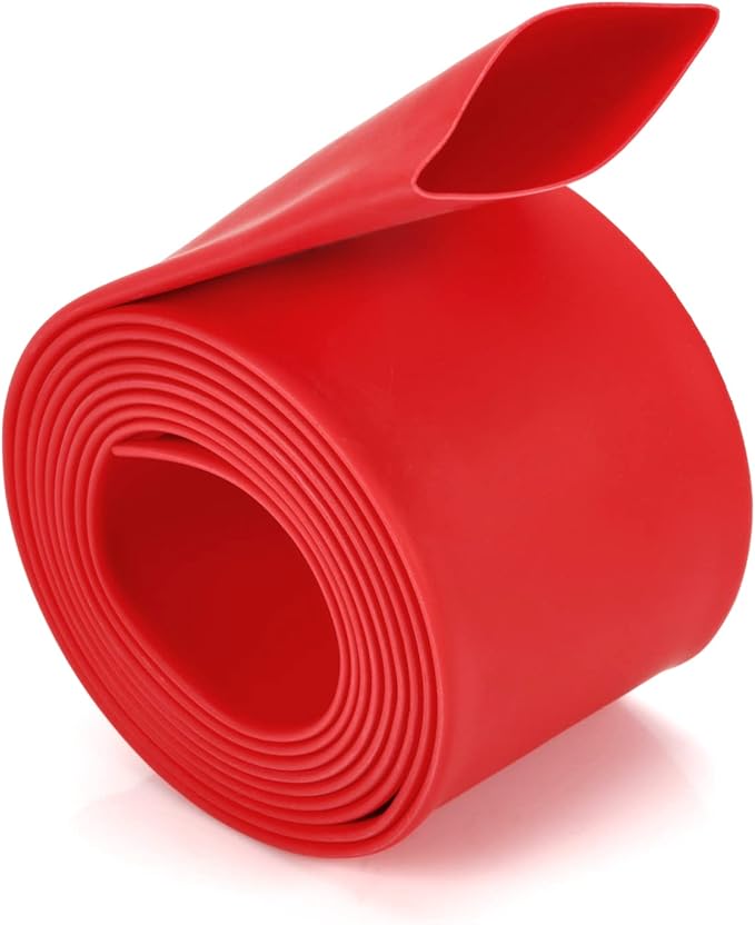 Chanzon 2:1 Ratio 1-3/8" (35mm) Heat Shrink Tubing 3.3Ft Roll (1M Total Length) Red Polyolefin Sleeving Wrap Shrinking 2 to 1 1pcs