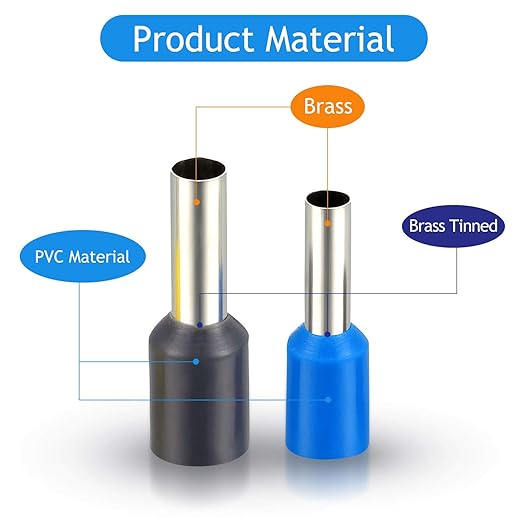 440 Pieces Wire Ferrules Kits Ferrules Wire Ends Terminals Crimp Terminal Connector Sleeves AWG (2/0 1/0 2 4 10 12 14 16)