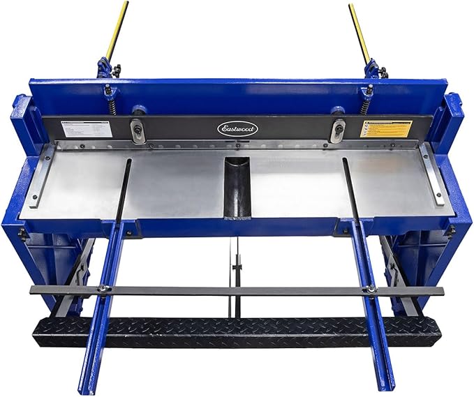 Eastwood 52 Inch Stomp Shear Machine | Industrial Grade Manual Operated Metal Fabrication Stomp Shear Sheet Cutter up to 14 Gauge | Equipped with T10A Tool Steel Ultra Sharp Cutting Blades