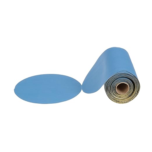 3M Stikit Blue Abrasive Disc Roll, 36211, No Hole, 6 in, 400+ Grade, Pack of 100, Automotive Sanding Discs for Coating Removal, Body Repair, Auto Sanding, Primer Sanding