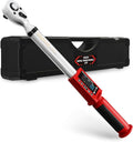Digital Torque Wrench 3 8 Drive, 5-100FT-LB/0-135N.M, Torque Range Accurate to ±2%,Electric Torque Wrench with Buzzer and LED Flash Notification for Bike/Motorcycle/Auto Repair