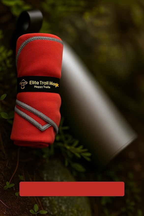 Backpacking Ultralight Quick Dry Microfiber Soft Fast Drying Hand and Face Towel Wash Cloth Camping Yoga Hiking Active Lifestyle Small (Red, Medium)