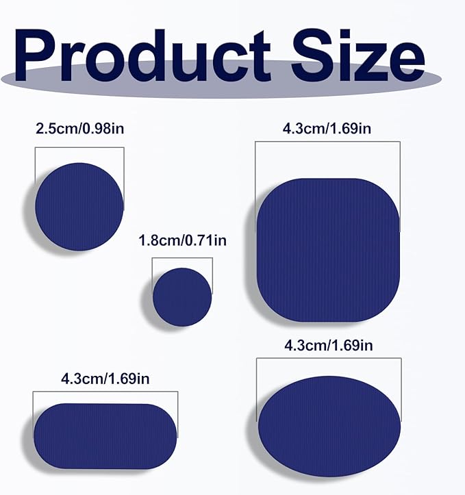 45PCS Nylon Repair Patch Self-Adhesive Pre-Cut Fabric Patch Down Jacket Repair Patches for Puffer Jackets Tenacious Tape Polyester Waterproof Lightweight Tent Repair Patch for Clothes Bag(Blue
