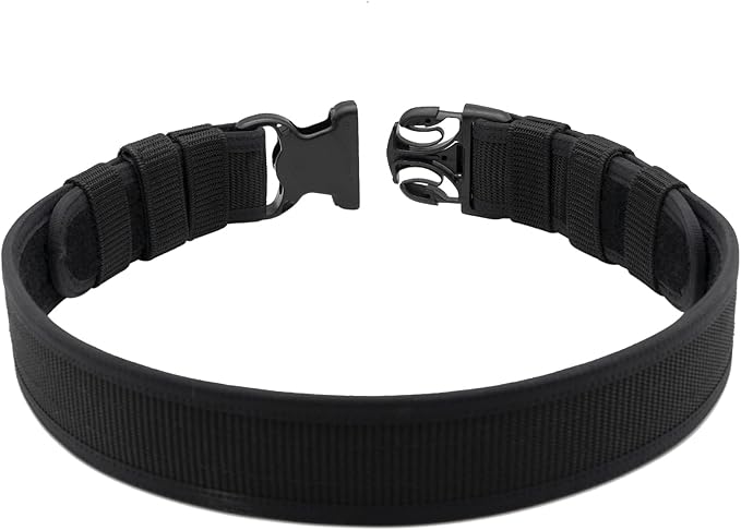 Duty Belt w/ 4 Keepers 2.25" Nylon Stiff Utility Belt Police Correctional Officer Work Patrol Gear Carrier XL