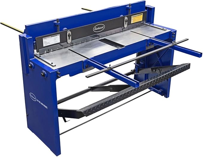 Eastwood 52 Inch Stomp Shear Machine | Industrial Grade Manual Operated Metal Fabrication Stomp Shear Sheet Cutter up to 14 Gauge | Equipped with T10A Tool Steel Ultra Sharp Cutting Blades