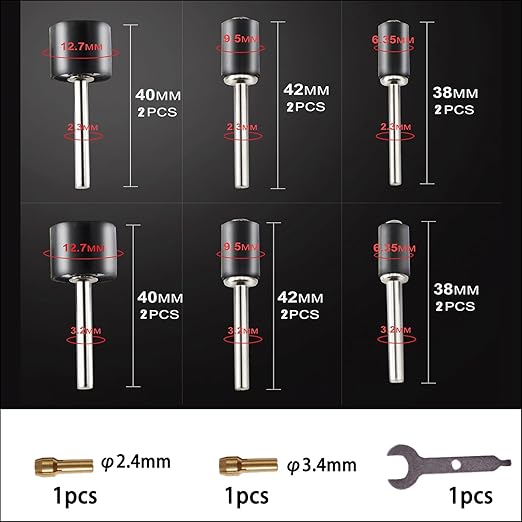 165pcs Rotary Tool Sanding Drums 80 grit,Sanding Drum Sander Bits Bands for Dremel Drill Accessories