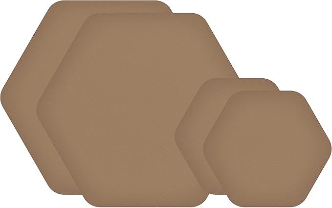 GEAR AID Tenacious Tape Hex 2.5” and 1.5” Repair Patches, Peel-and-Stick to Fix Holes and Burns in Down Jackets, Rain Gear, Tents, Tarps and More