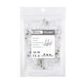 Kuject 50PCS Solder Seal Wire Connectors AWG 26-24, White Solder Seal Heat Shrink Butt Connectors Terminals Solder Sleeve Waterproof Wire Splice Connector for Marine Boat Wire Joint