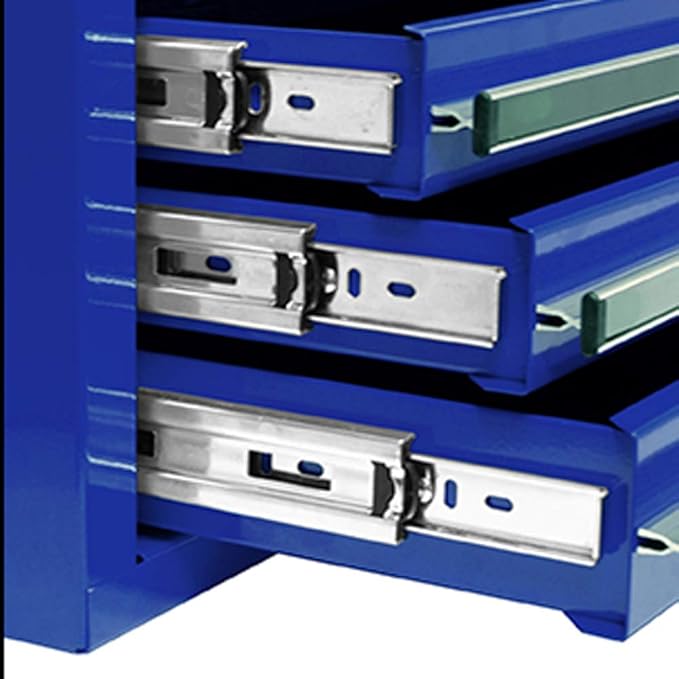 Homak PRO II Series 41” 9-Drawer Roller Cabinet, Blue, BL04041092