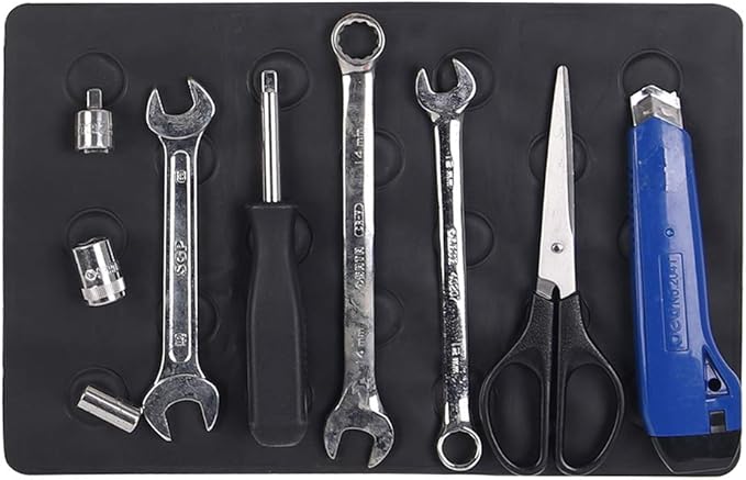 XSTRAP STANDARD Flexible Magnetic Tool Holder 11.8"x7.9" Mag-Pad - Wrenches, Bolts, Nuts, Screw and Other Parts Tray for Car, Garage, Home, Construction