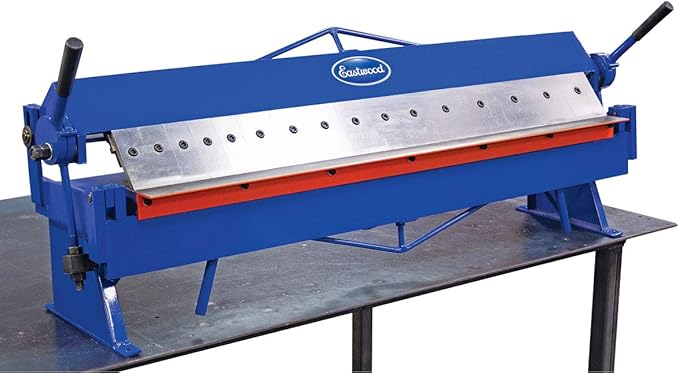 Eastwood 48 Inch Sheet Metal Pan and Box Brake with Adjustable Removable Fingers | High Versatility and Durability Sheet Metal Box Pan Brake | Bend Angle Up to 135 Deg. | 16 Removable Hardened Fingers