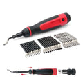 AFA Tooling - Extendable Neck Deburring Tool with 30 Extra Swivel Blades - Works on Metal, Resin, PVC Pipes, Copper, Plastic and 3D Printed Edges - Plumbing & 3D Printing Burr Removal Reamer Tool