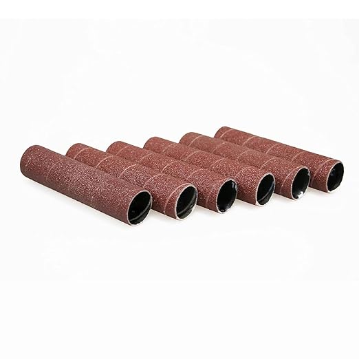 Dark Stone Sanding Sleeves for Oscillating Spindle Sander, 4-1/2-Inch Length, 1-Inch Diameter, 60 Grit, 6-Pack