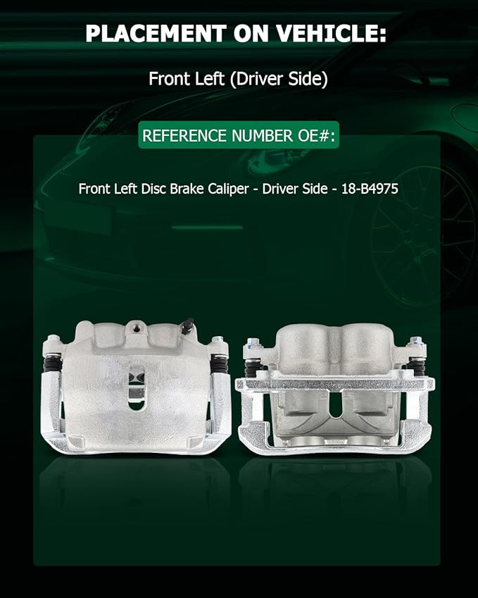 SCITOO Front Left Brake Caliper With Bracket 18-B4975 Compatible For Ford For F-150 2005-2008 For Lincoln Mark LT 2006-2008