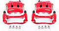 Power Stop Front S4928A Pair of High-Temp Red Powder Coated Calipers for Ford Mustang 2005-2014 [Model Specific]
