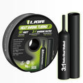 Heat Shrink Tubing 50 Feet Roll, 3:1 Ratio Adhesive Lined Marine Grade Shrink Wrap Tubing,Industrial Heat Shrink Tube Electrical 1 inch Black