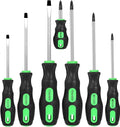 7-Piece Magnetic Screwdrivers Set, 4 Phillips and 3 Flat, Professional Cushion Grip Screwdriver Set