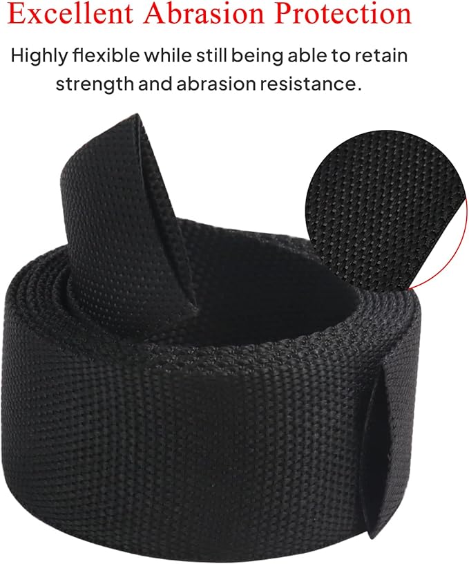 2 in 1 Heat Shrink Braided Sleeving Fabric Tubing-Perfectly fit Irregular Shape Hose/Cable/Wire (1/2"(12mm), 40FT)