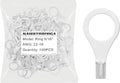 haisstronica 100pcs 5/16" Ring Terminals,AWG 22-16 Brazed Seam Non-Insulated Copper Wire Connectors