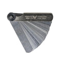PEC Tools Stainless Steel Feeler Gauge, 0.0015-0.025'' Straight Blade 1/2" Width Measuring Tool, 26 Blades, Made in USA