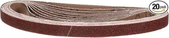 1/2 x 12 Inch Sanding Belt, 20 Pcs 100 Grit Knife Sharpener Belts Work Sharpening for Belt Sander Knife Carving Tool Metal Working