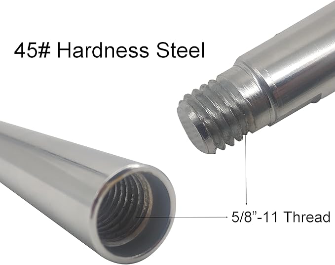 5/8"-11 Angle Grinder Extension Shaft Connecting Rod with Grinder Adjustable Spanner Wrench Flange Nut kit Car Polisher Airway Buff Extender Rotary Extension Kit (3" & 4" & 5.5")