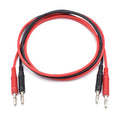 2Pcs 4mm Banana to Banana Plug Male to Male 14AWG Heavy Duty Silicone Test Leads Soft Test Cable Wire for Multimeter Electrical Testing 20A 3Ft