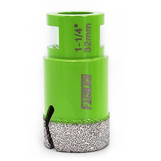 Diamond Core Drill Bit - 1-1/4" Granite Hole Saw 32mm Porcelain Drill Bits Vacuum Brazed for Porcelain Tile Granite Marble Masonry