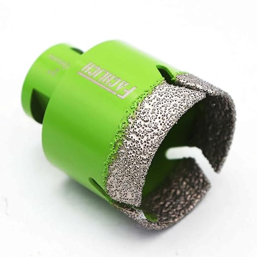 Diamond Core Drill Bit - 2" Tile Hole Saw 50mm Porcelain Drill Bits Vacuum Brazed for Porcelain Ceramic Tile,Granite,Marble,Concrete,Masonry,Brick