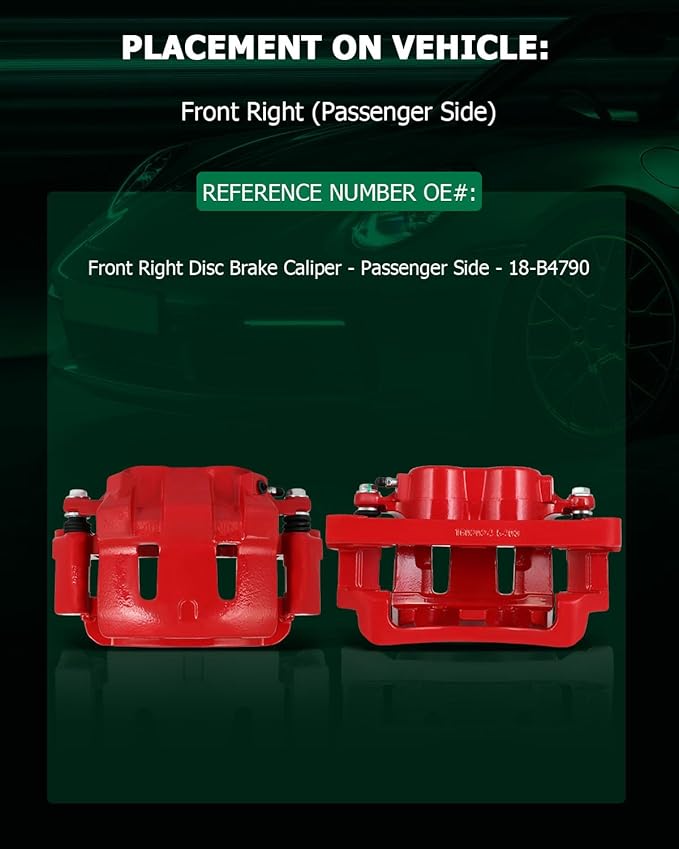 SCITOO 18-B4790 Front Right Passenger Side Brake Caliper Fits For Ford For Excursion 2000-2005,For Ford For F-250 Super Duty 1999-2004,For Ford For F-350 Super Duty 1999-2004, With Bracket,1PC